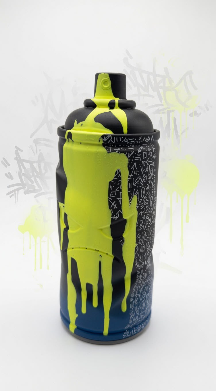 Mad Can - Neon Yellow (blue base)