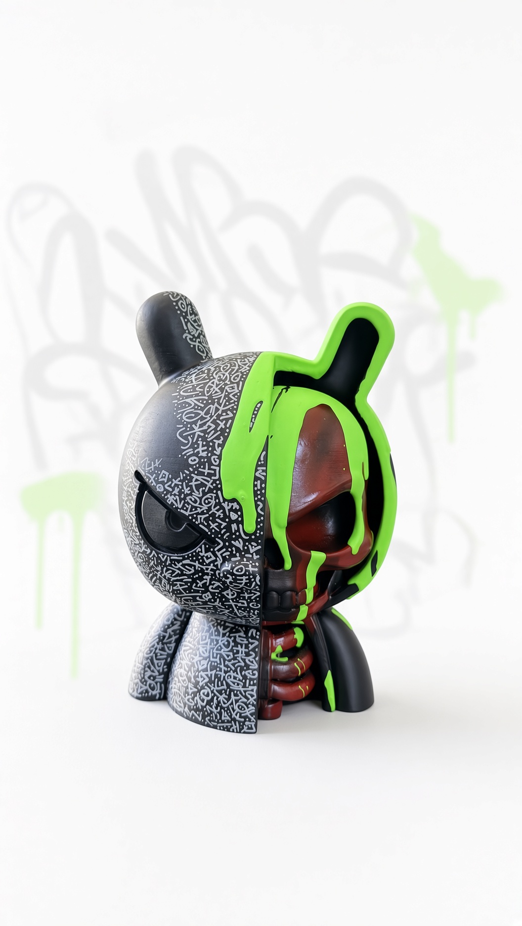Mad Huko Skull - Neon green