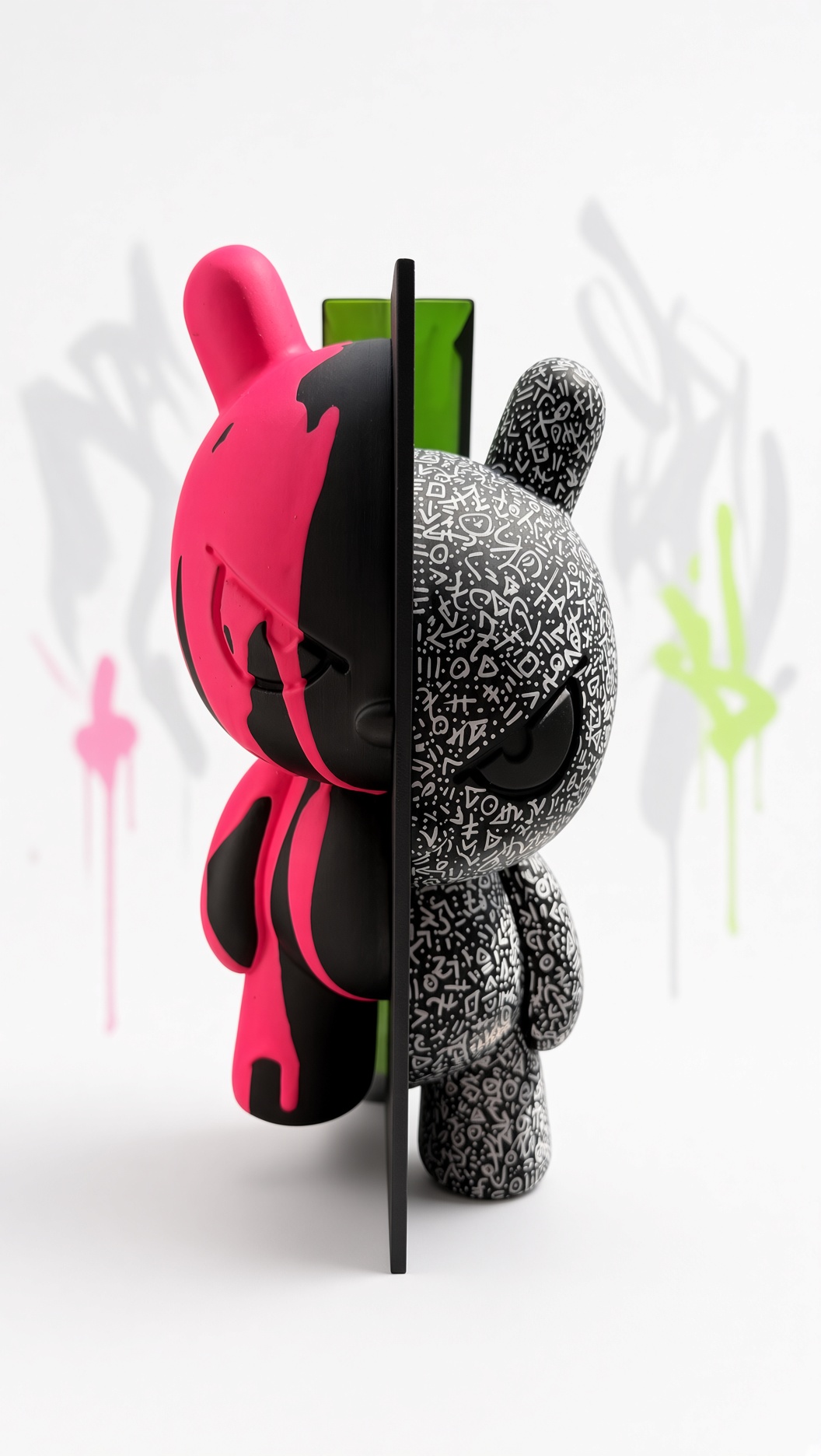 Mad Split Huko - Neon pink/green